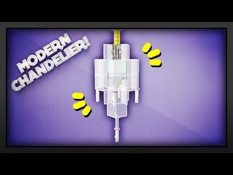 Minecraft - How To Make A Modern Chandelier
