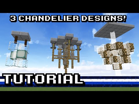 Minecraft: 3 Chandelier Designs! [Tutorial]