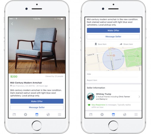 Facebook Marketplace debuts in India
