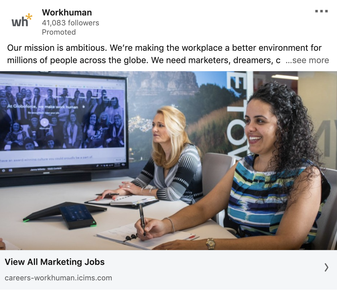 example of linkedin ad