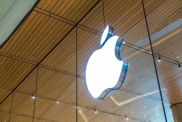 Angled Apple logo