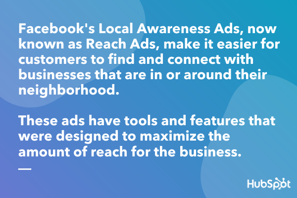 Facebook Local Awareness Ads definition