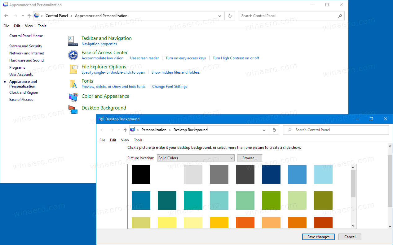 Add Desktop Background To Control Panel In Windows 10