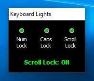 Keyboard Lights interface