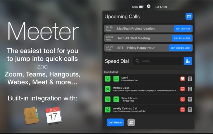 Meeter App Mac