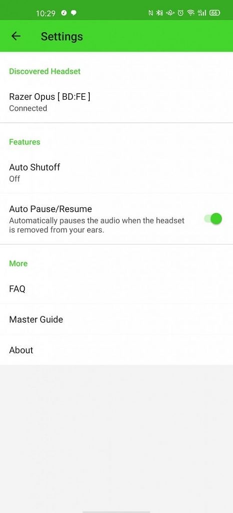 Razer Opus Android app