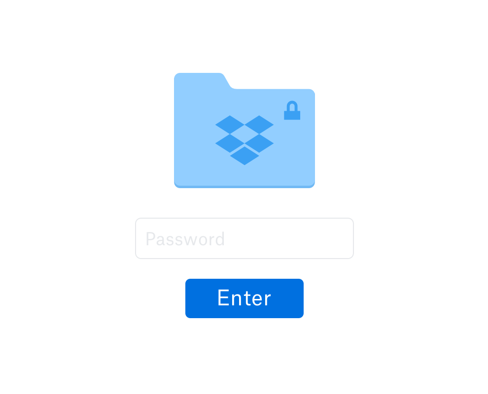 Password protected folder