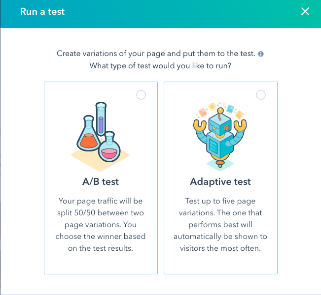 How to test a landing page in HubSpot's CMS.