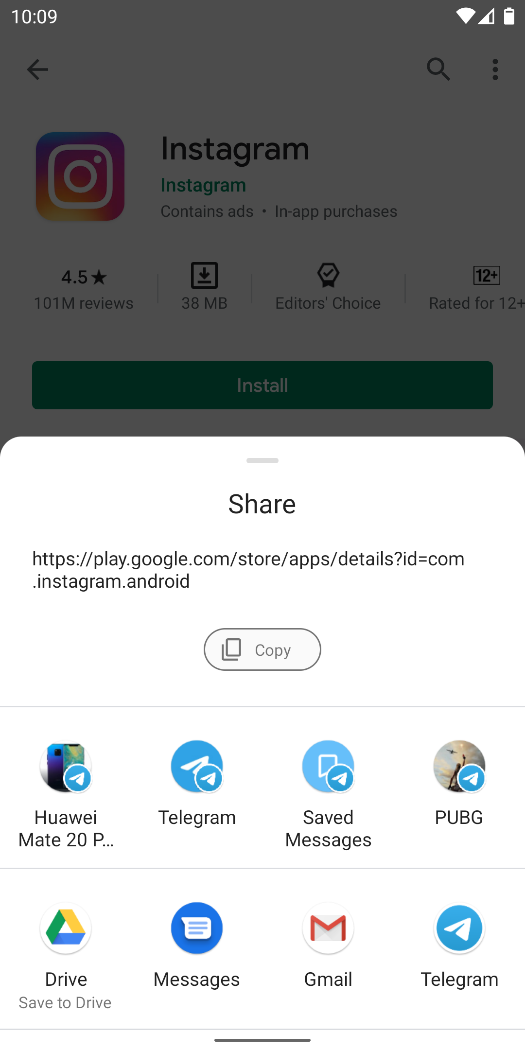 Pin Apps in Share Sheet on Android 11