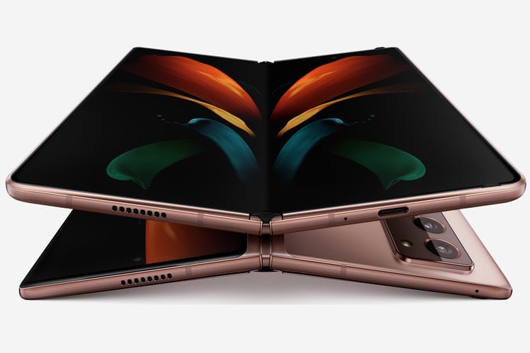 This is the Samsung Galaxy Fold 2 in all its rose gold glory