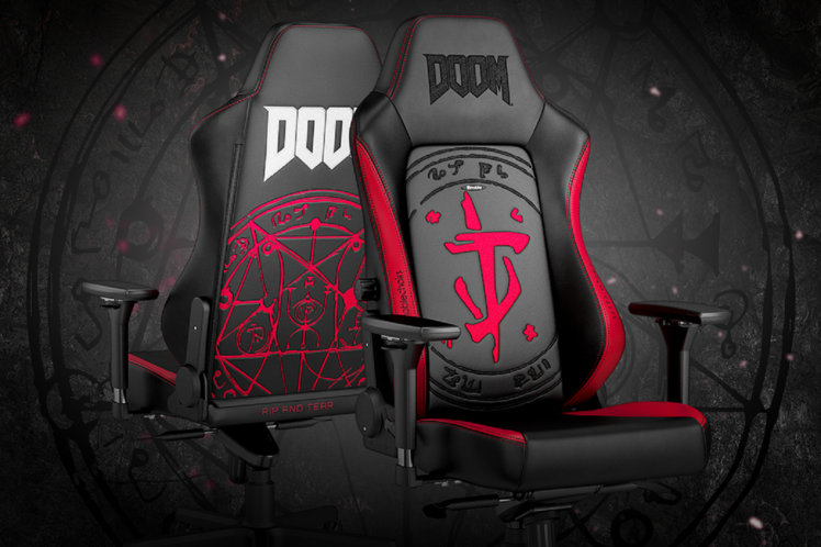 Noblechairs now has a Doom themed gaming chair and it’s glorious