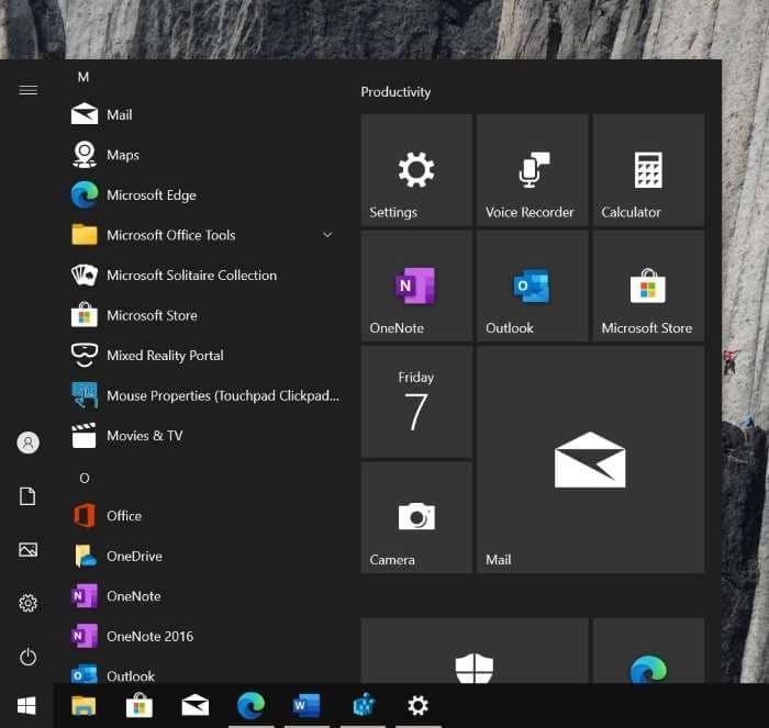 Enable or Disable the new Start Menu in Windows 10 pic03
