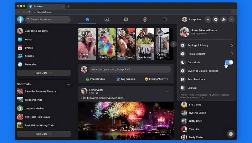 Facebook redesign is finally rolling out for everyone with dark mode and faster loading=