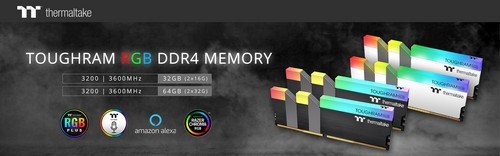 Thermaltake launches TOUGHRAM RGB DDR4 32GB and 64GB Memory