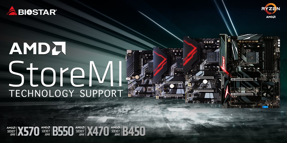 BIOSTAR ANNOUNCES SUPPORTING MOTHERBOARD LIST FOR AMD STOREMI TECHNOLOGY