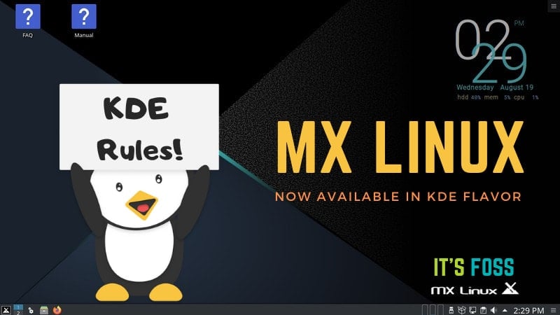 Rejoice KDE Lovers! MX Linux Joins the KDE Bandwagon and Now You Can Download MX Linux KDE Edition