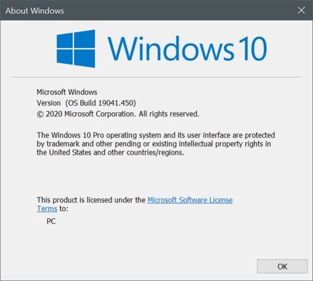this build of Windows will expire soon Windows 10
