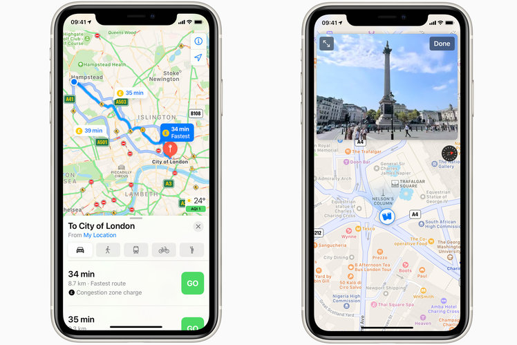 Apple Maps gets a big upgrade for the UK and Ireland