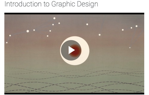 Screenshot of "introduction to graphic design" course