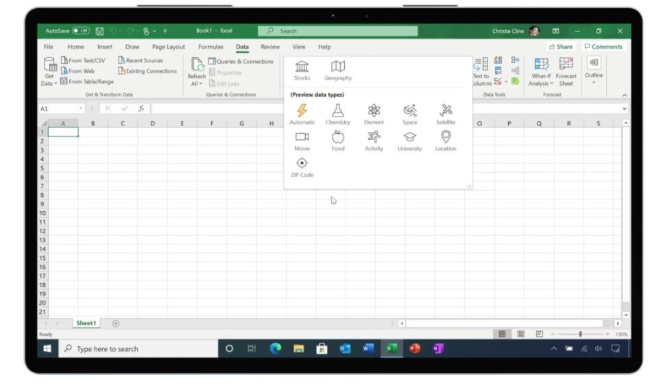 Microsoft Excel now allows customers to work with their own data as a data type