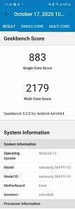 Snapdragon 865+ Geekbench scores