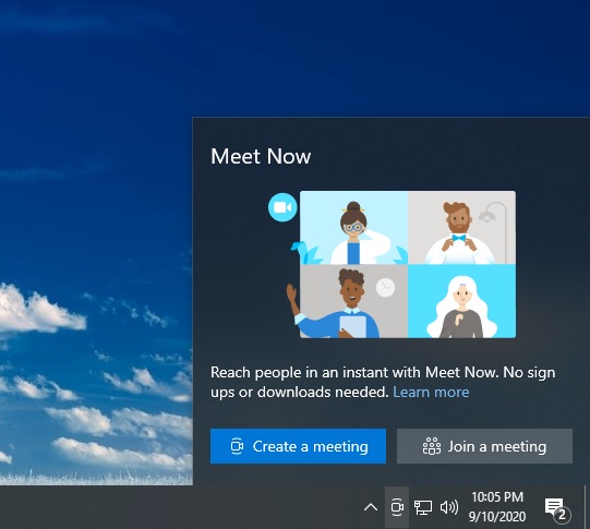 Windows Meet Now