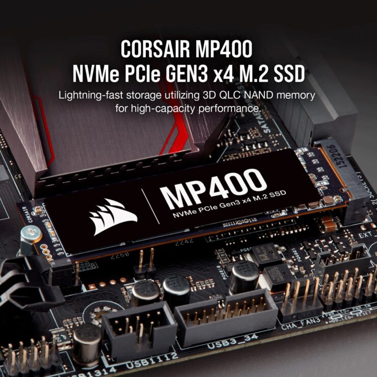 CORSAIR Unveils MP400 Gen3 PCIe x4 NVMe M.2 Solid State Drives – Upgraded To 3D QLC NAND & Up To 4 TB Capacities