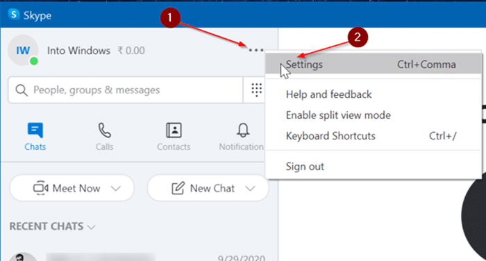 How To Make Skype Close When You Click On The Close Button