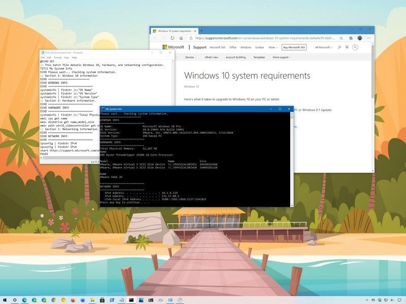 Running your first batch script on Windows 10