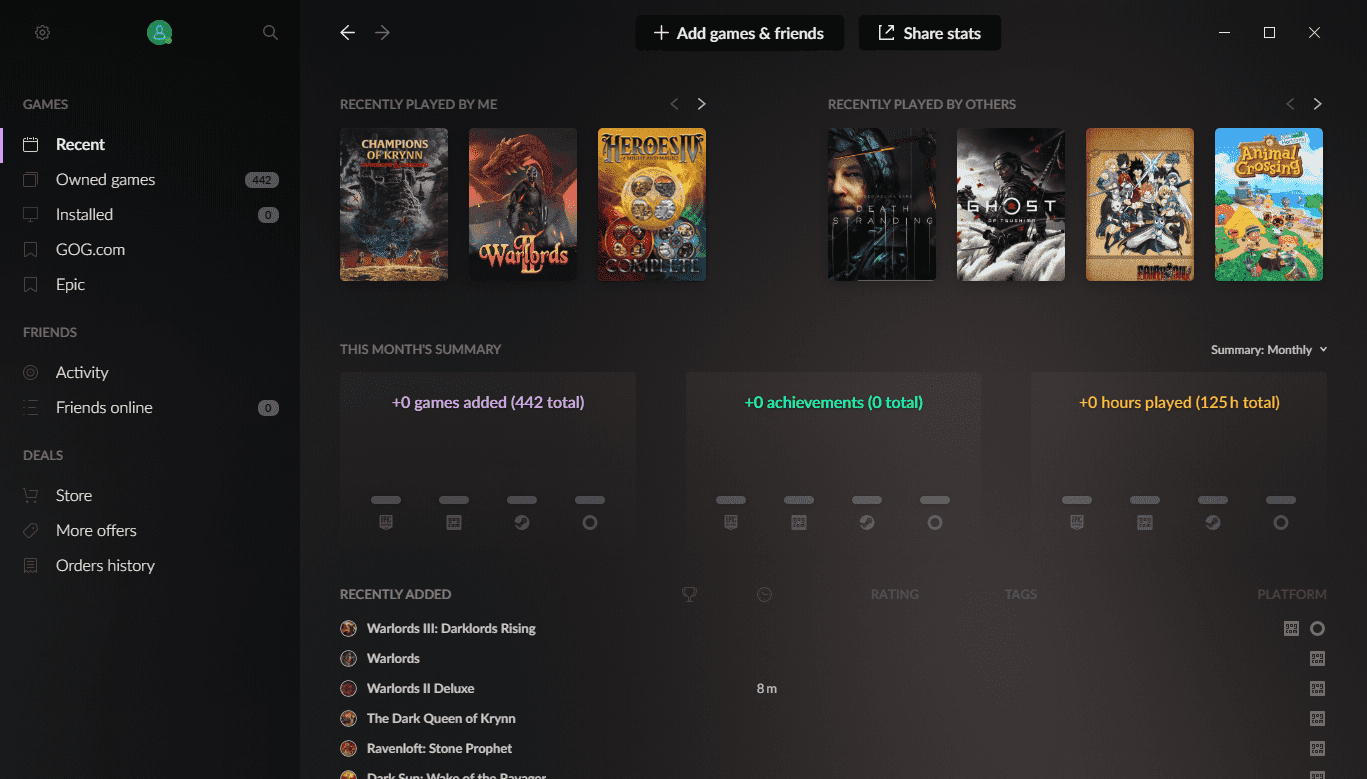 You may soon buy games from other Stores in the Gog Galaxy client