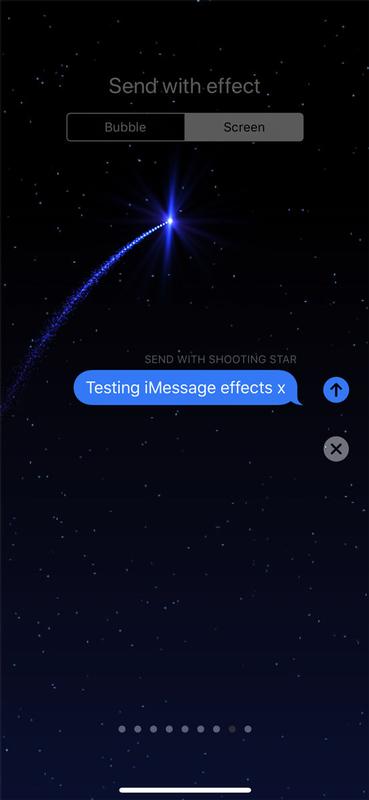 How to send a text on iPhone: Shooting Star