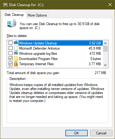 Why Windows Update Cleanup in Disk Cleanup Tool Takes so Long to Finish