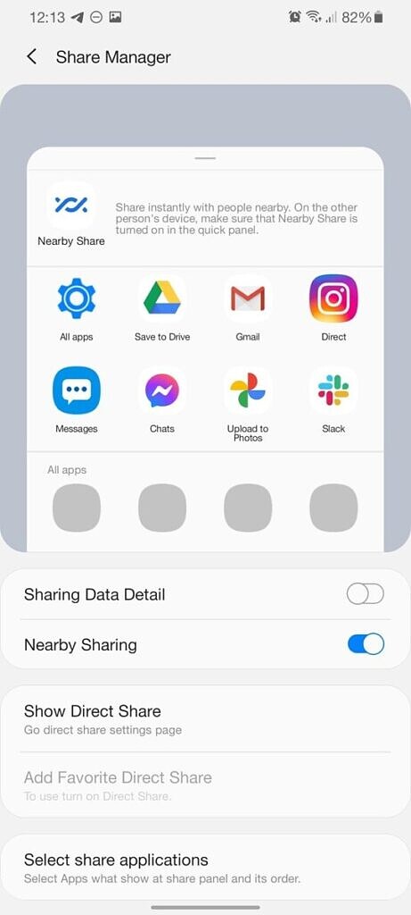 Samsung Home Up update adds convenient share sheet customization