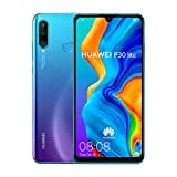 Image of Huawei P30 Lite 128 GB 6.15 inch FHD Dewdrop Display Smartphone with MP AI Ultra-wide Triple Camera, 4GB RAM, Android 9.0 Sim-Free Mobile Phone, Single SIM, UK Version, Blue