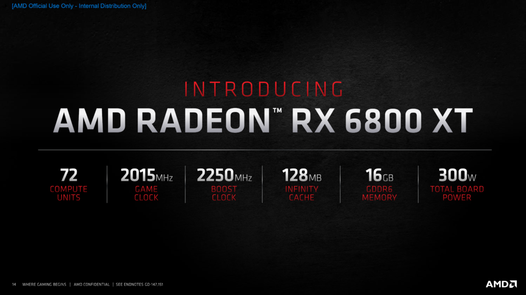AMD Radeon RX 6800 XT Graphics Card Specs