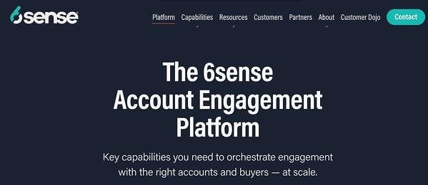 6sense account engagement ad management tool