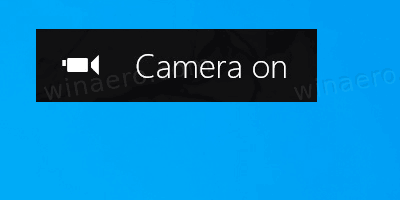 How to Enable or Disable Camera On Off OSD Notifications in Windows 10