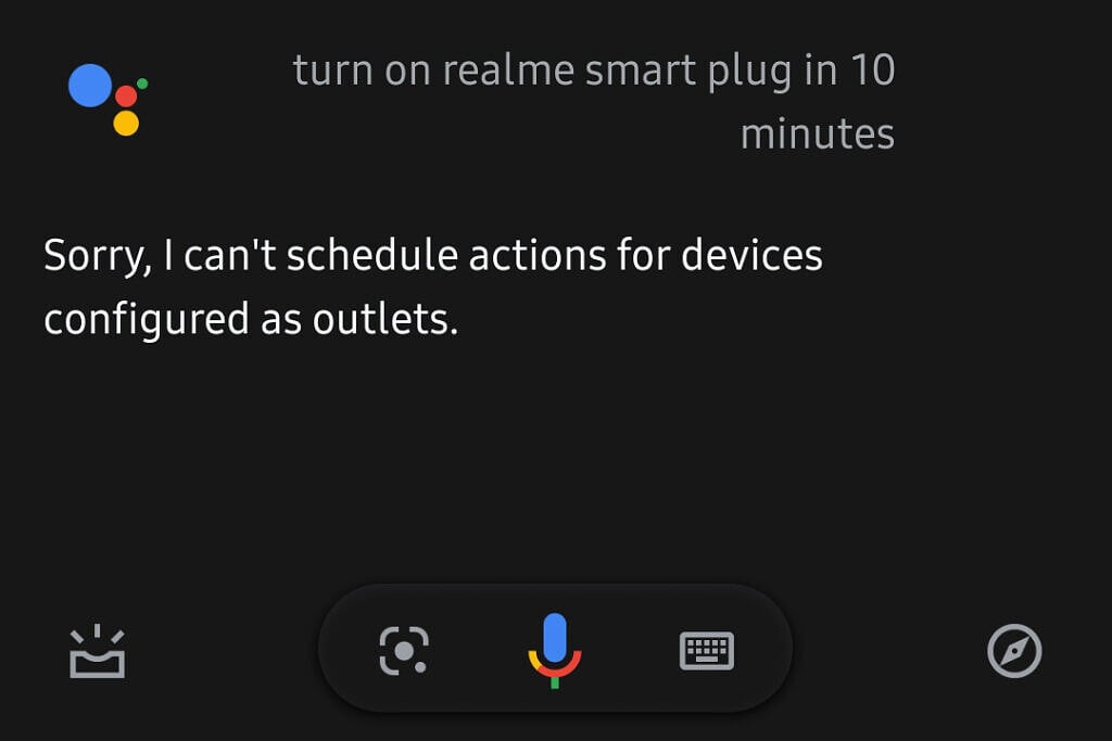 Google Assistant Scheduled Actions smart plug