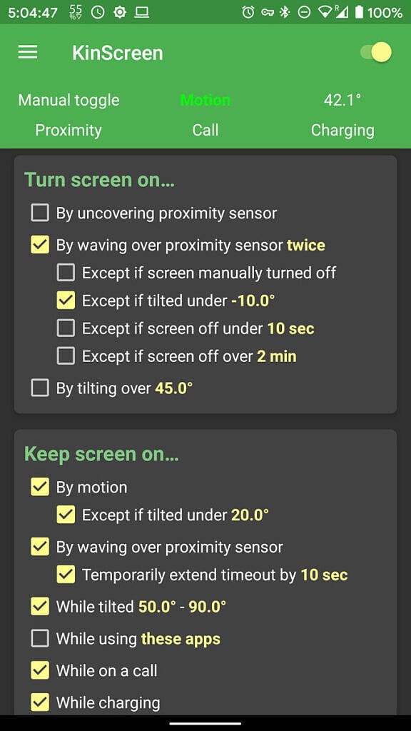 KinScreen is the ultimate tool to control when your screen turns on or off