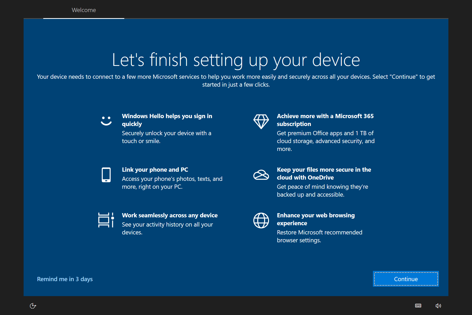 windows 10 out-of-box experience