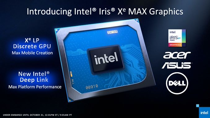 Intel’s Discrete GPU Era Begins: Intel Launches Iris Xe MAX For Entry-Level Laptops