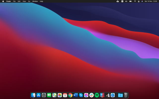 How to disable transparent menus and dock in macOS Big Sur