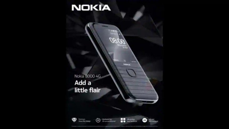 Nokia 8000 4G key specs and design revealed via leaked poster