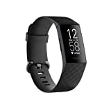 Image of Fitbit Charge 4 Fitness and Activity Tracker with Built-in GPS, Heart Rate, Sleep & Swim Tracking, Black/Black, One Size (S &L Bands Included)