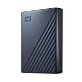 Image of WD 4 TB My Passport Ultra, Portable Hard Drive with Password Protection and Auto Backup Software, USB-C ready - Blue - Works with PC, Xbox X, and PS4