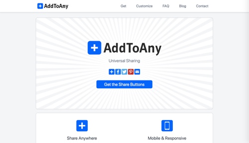 Home page of AddToAny