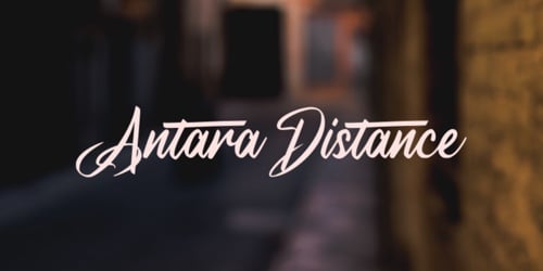 Screenshot of the A Antara Distance font