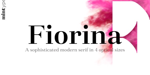 Screenshot of the Fiorina font