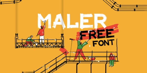 Screenshot of the Maler font