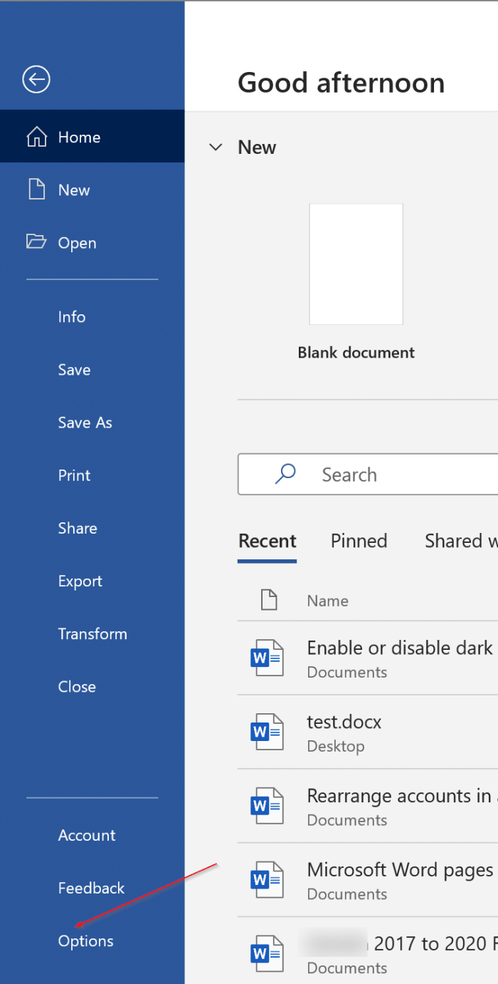 enable or disable dark mode in Office 365 Word, Excel and PowerPoint pic2